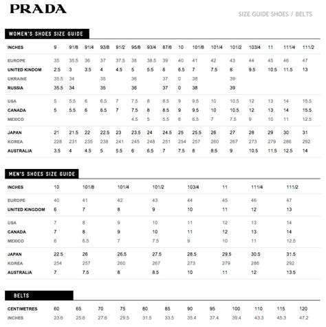 prada uk size guide|prada dress size chart.